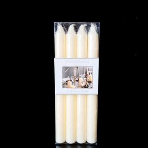 Luna Lumia 10" Taper Candles Ivory Set of 8